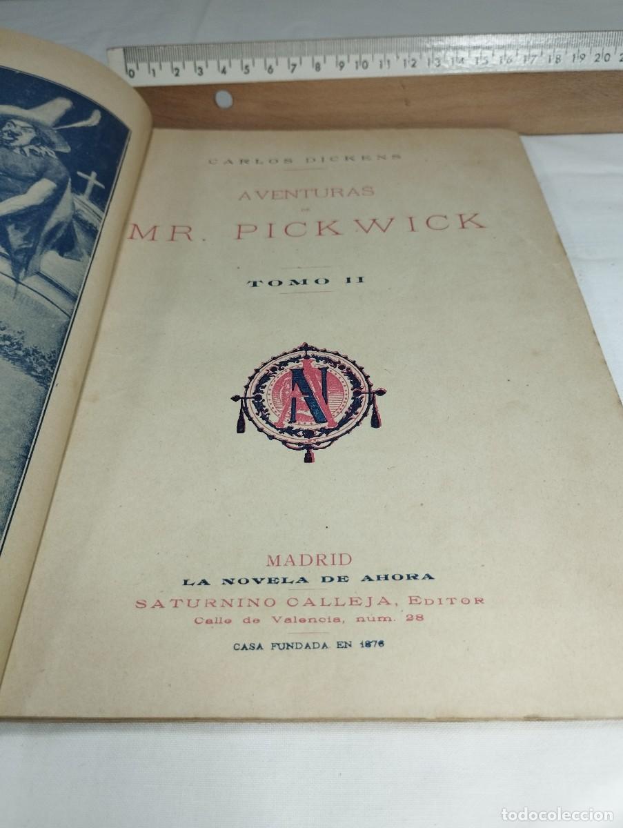 Libros antiguos: Aventuras de Mr. Pickwick, n&uacute;mero 24. C. Dickens. - Foto 2