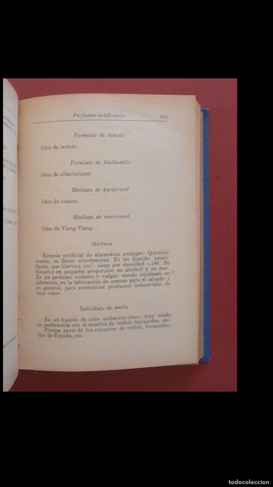 Libros antiguos: Manual del Perfumista. Antonio Rossi - Foto 2