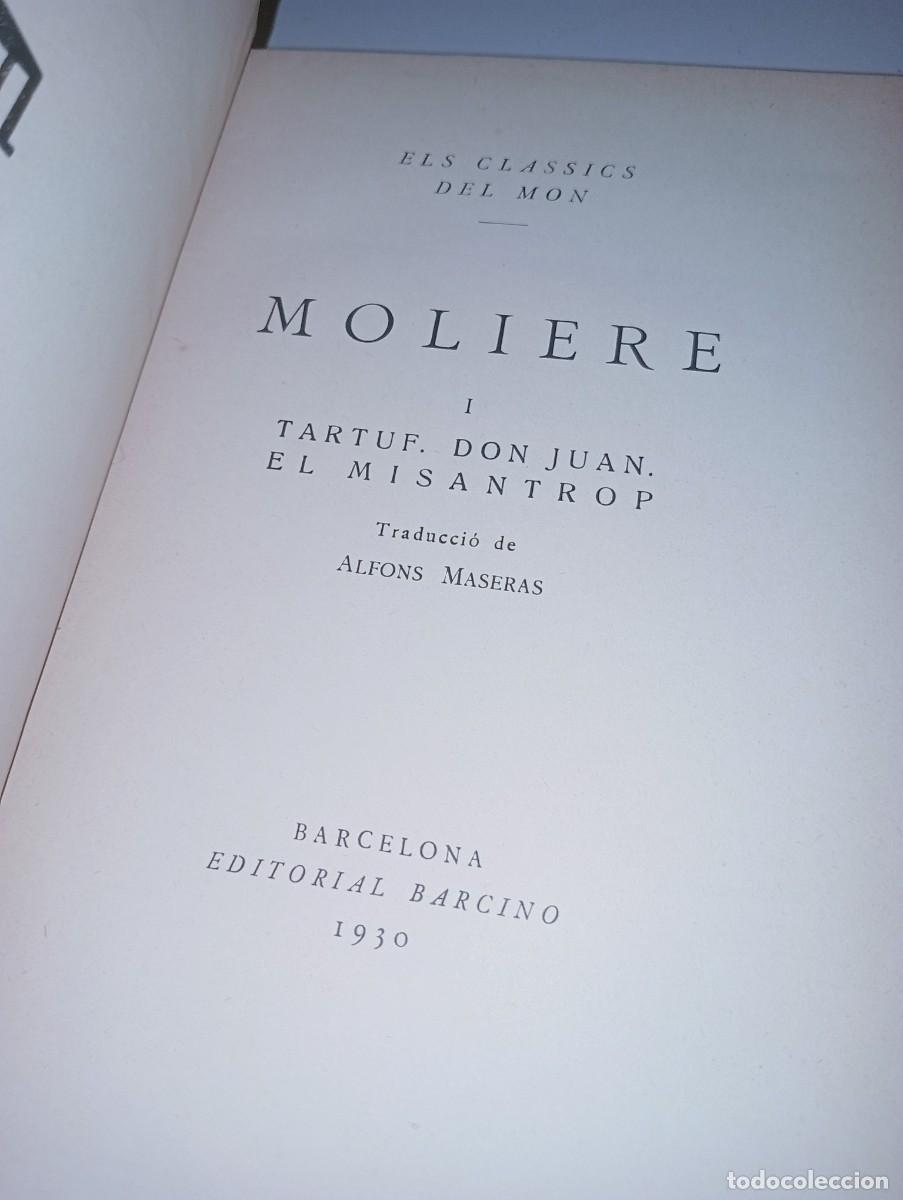 Libros antiguos: Obres de Moliere. Editorial Barcino - Foto 5