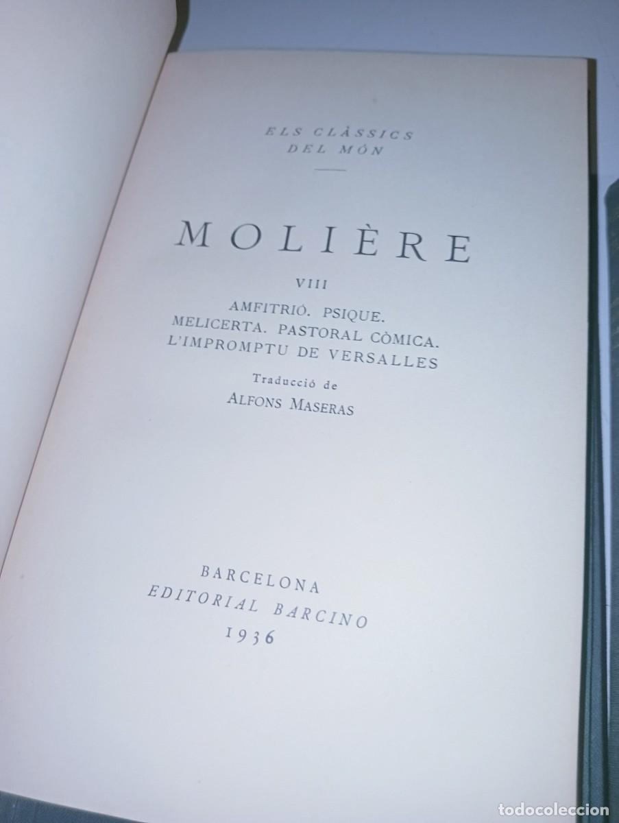 Libros antiguos: Obres de Moliere. Editorial Barcino - Foto 6
