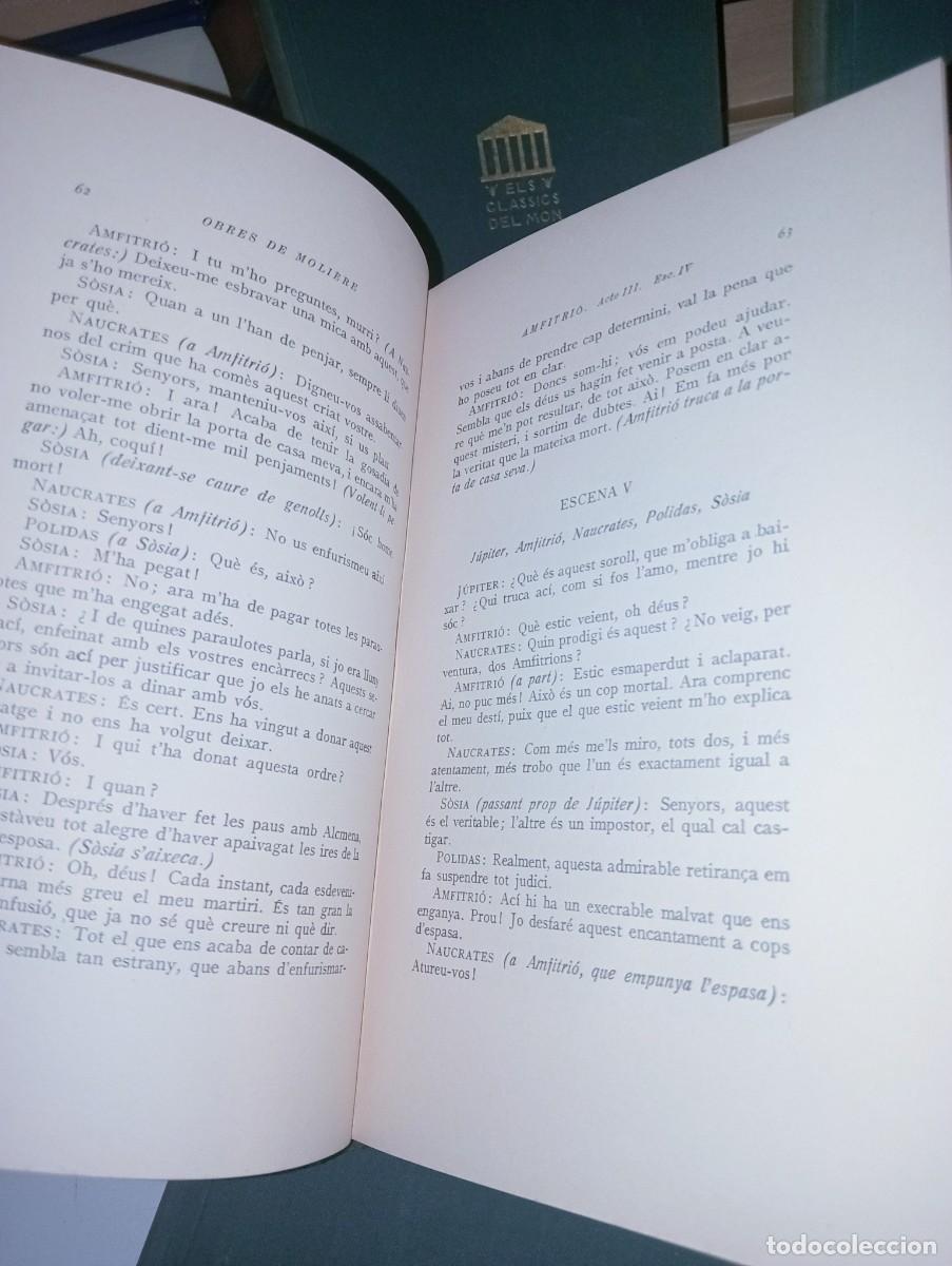 Libros antiguos: Obres de Moliere. Editorial Barcino - Foto 7