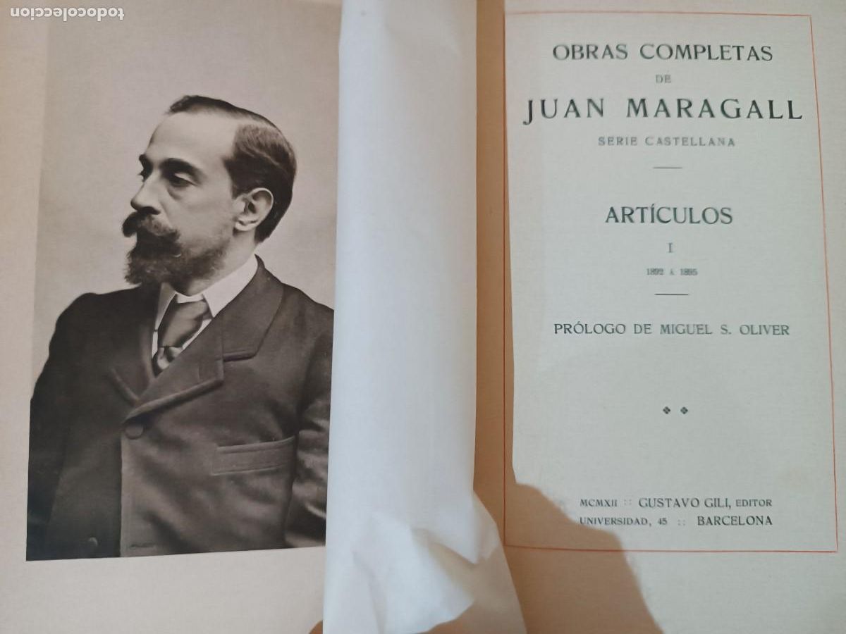 Libros antiguos: Obras Completas de Joan Maragall 1912 - Foto 4