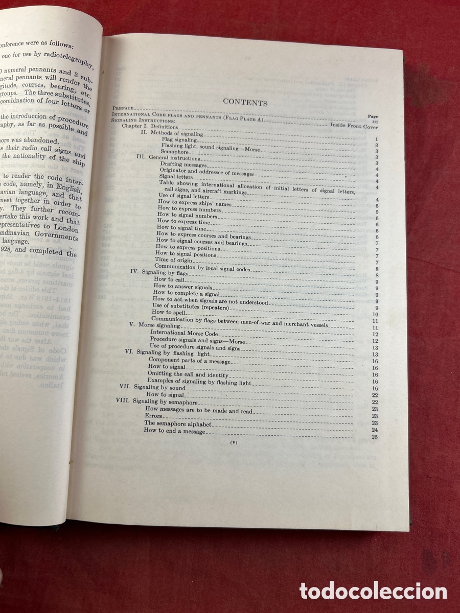 Libros antiguos: INTERNATIONAL CODE OF SIGNALS 1931 - Foto 4