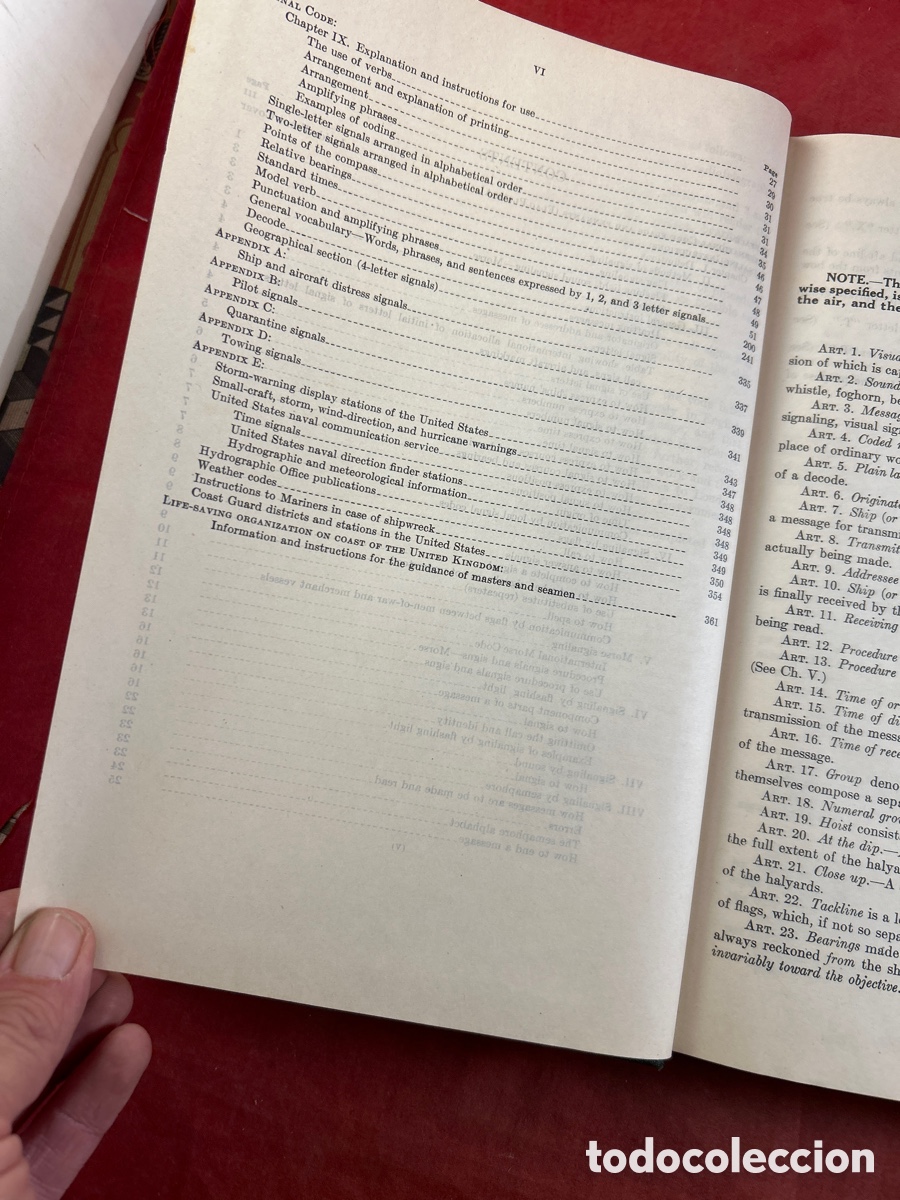 Libros antiguos: INTERNATIONAL CODE OF SIGNALS 1931 - Foto 5