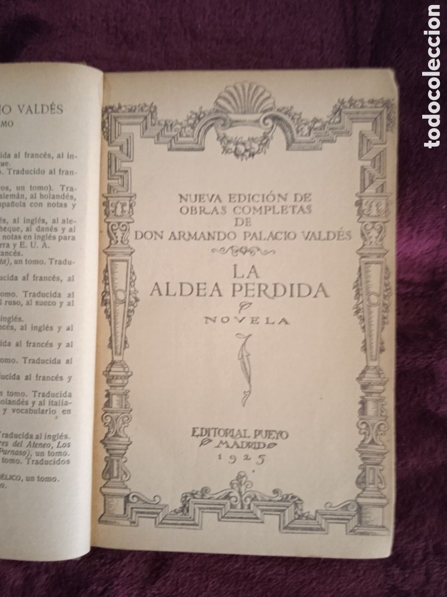 Libros antiguos: LA ALDEA PERDIDA. / ARMANDO PALACIO VALDES. -ED. PUEYO 1925 - Foto 1