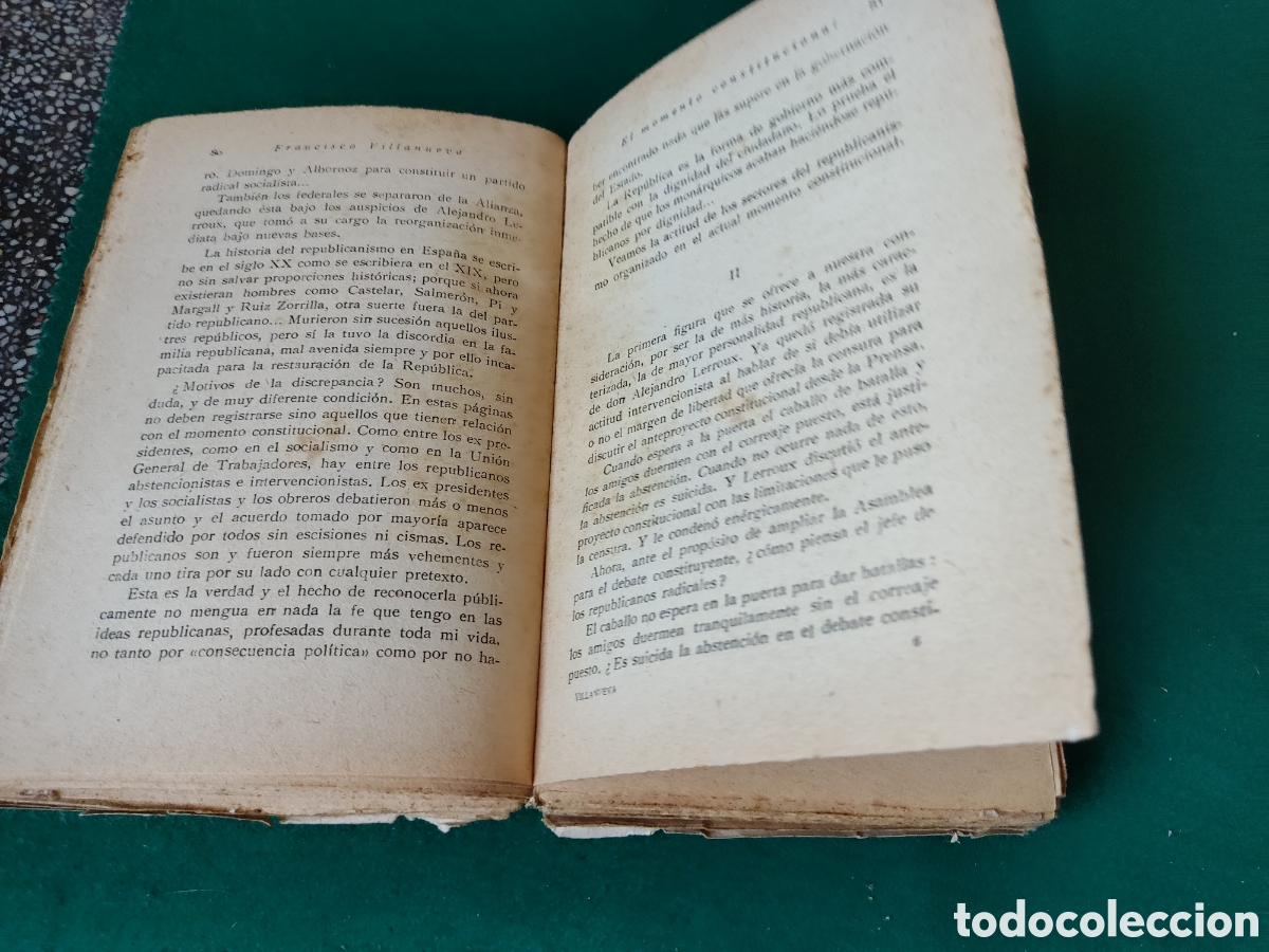 Libros antiguos: Libro el momento constitucional de Francisco Villanueva - Foto 5