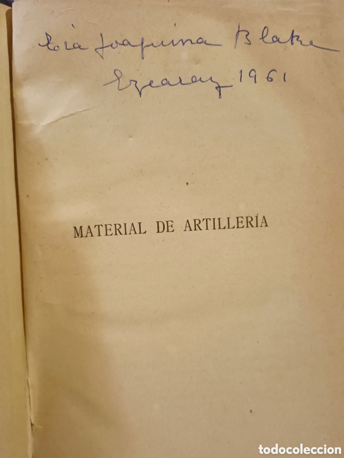Libros antiguos: Material de Artiller&iacute;a Descripci&oacute;n del Reglamento - Foto 2