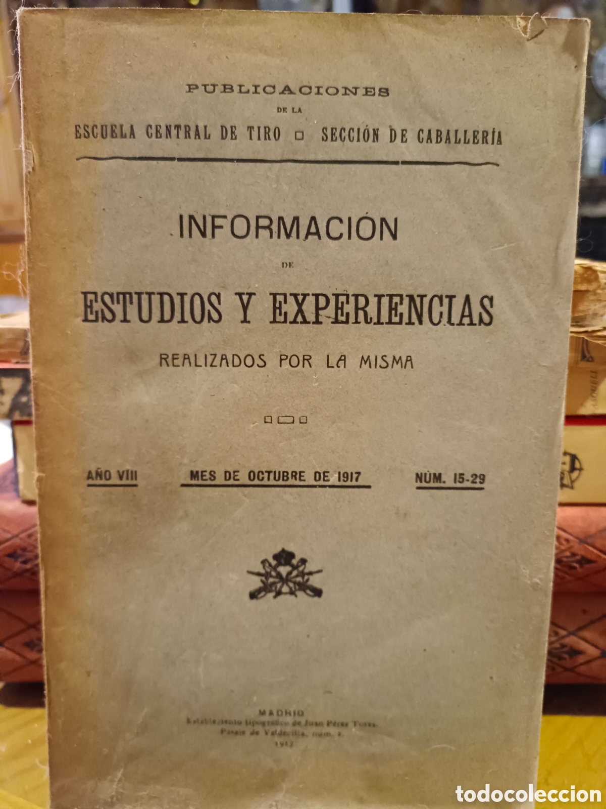 Libros antiguos: Escuela Central de Tiro Estudios y Experiencias - Foto 1
