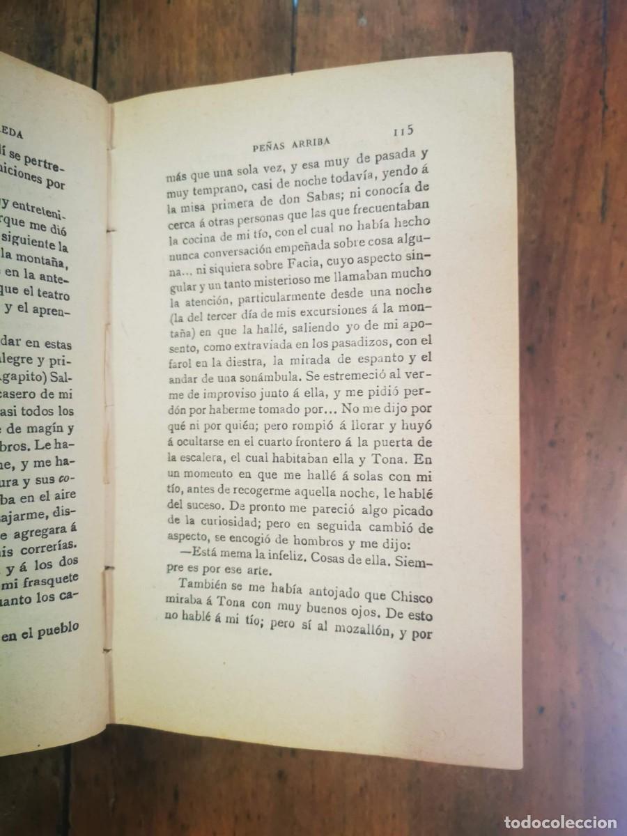 Libros antiguos: PEREDA, Jos&eacute; M. de. Pe&ntilde;as arriba - Foto 5