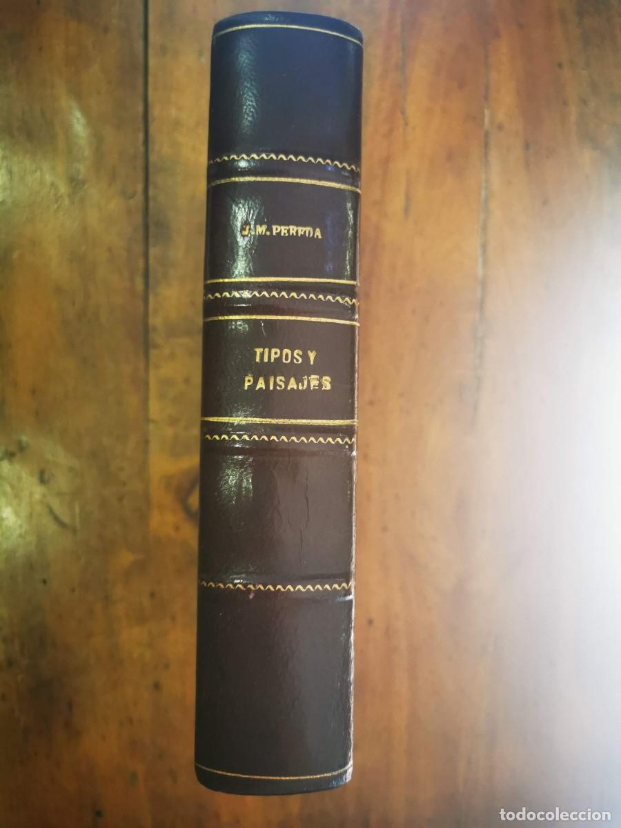 Libros antiguos: PEREDA, Jos&eacute; M. de. Tipos y paisajes - Foto 1