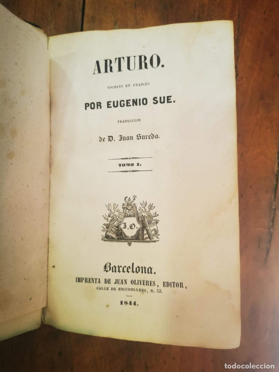 Libros antiguos: SUE, Eugene. Arturo. Escrito en franc&eacute;s - Foto 2