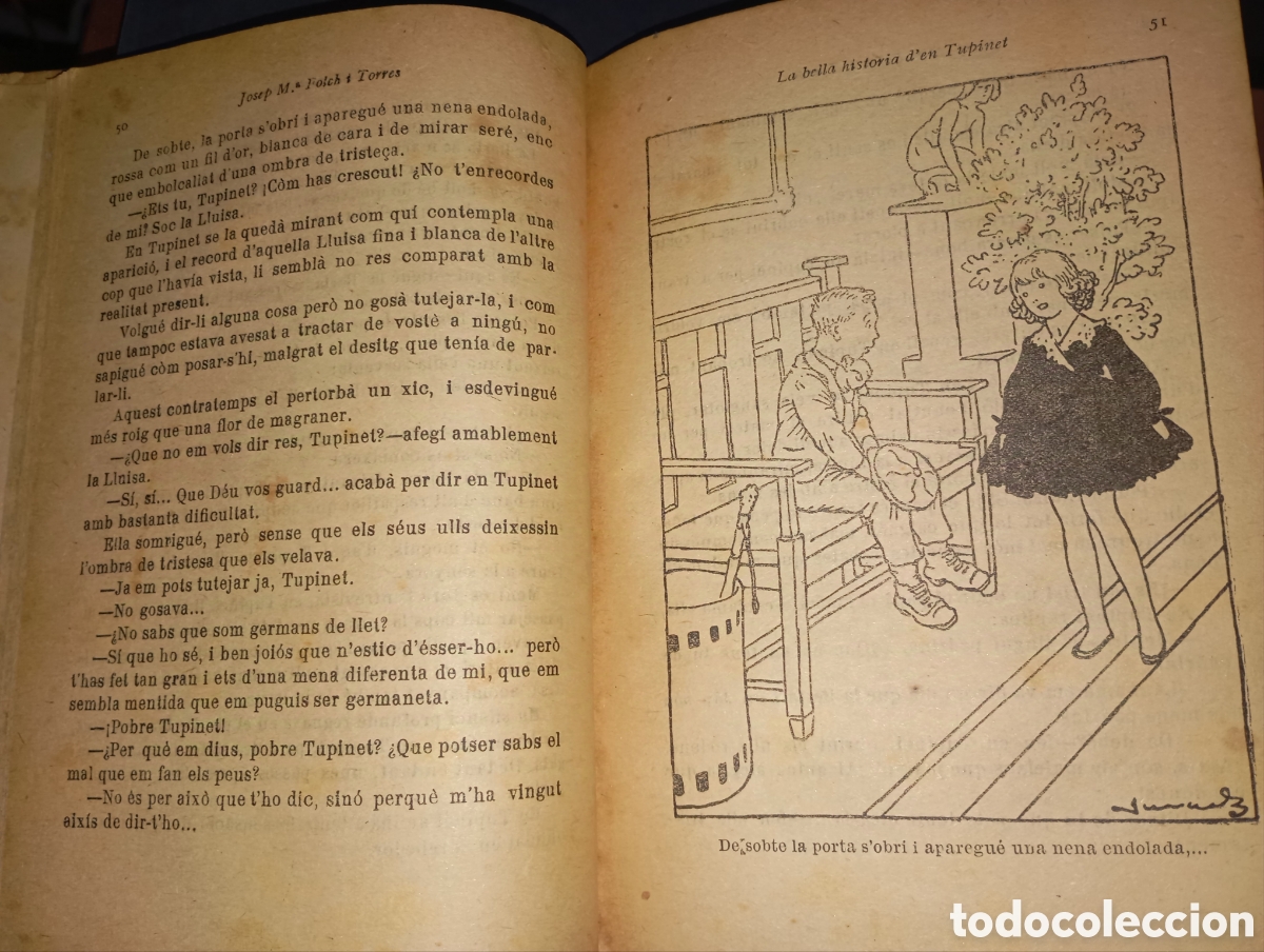 Libros antiguos: La bella hist&ograve;ria den Tupinet - Foto 2
