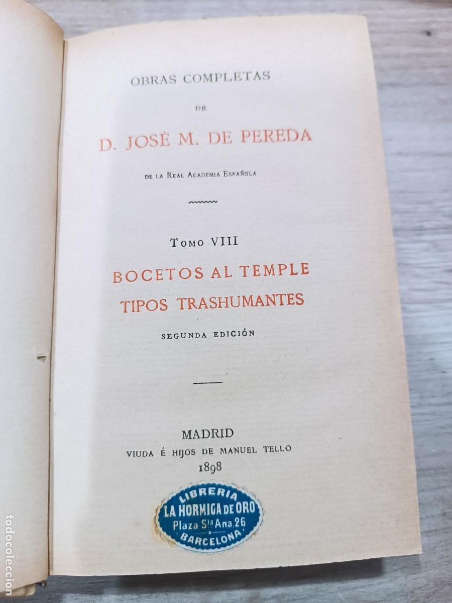 Libros antiguos: Obras completas Jos&eacute; Mar&iacute;a de Pereda - Foto 5