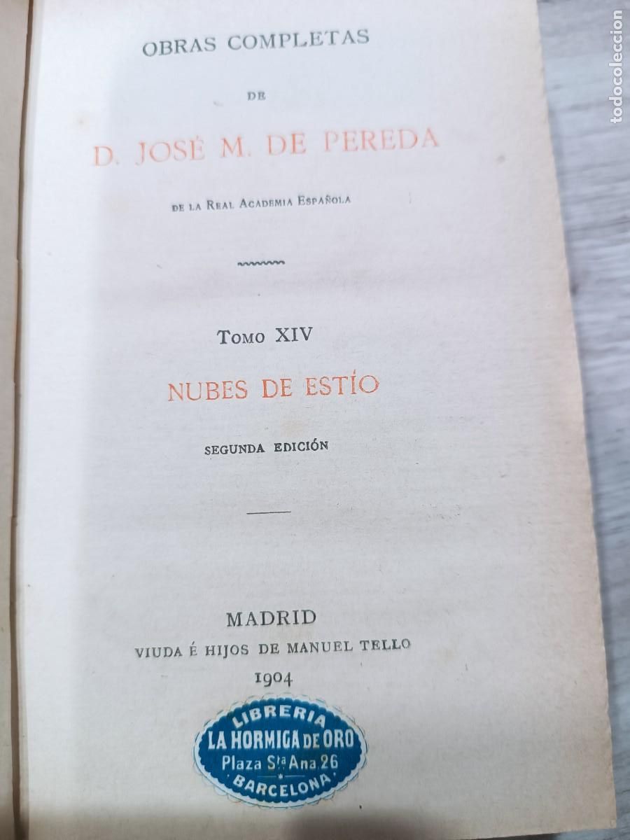 Libros antiguos: Obras completas Jos&eacute; Mar&iacute;a de Pereda - Foto 9