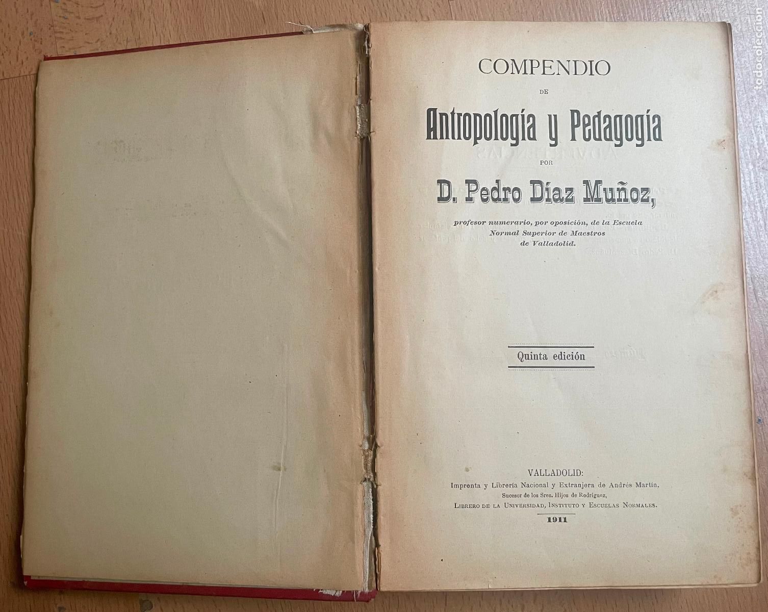 Libros antiguos: ANTROPOLOGIA Y PEDAGOGIA, Diaz Mu&ntilde;oz - Foto 8
