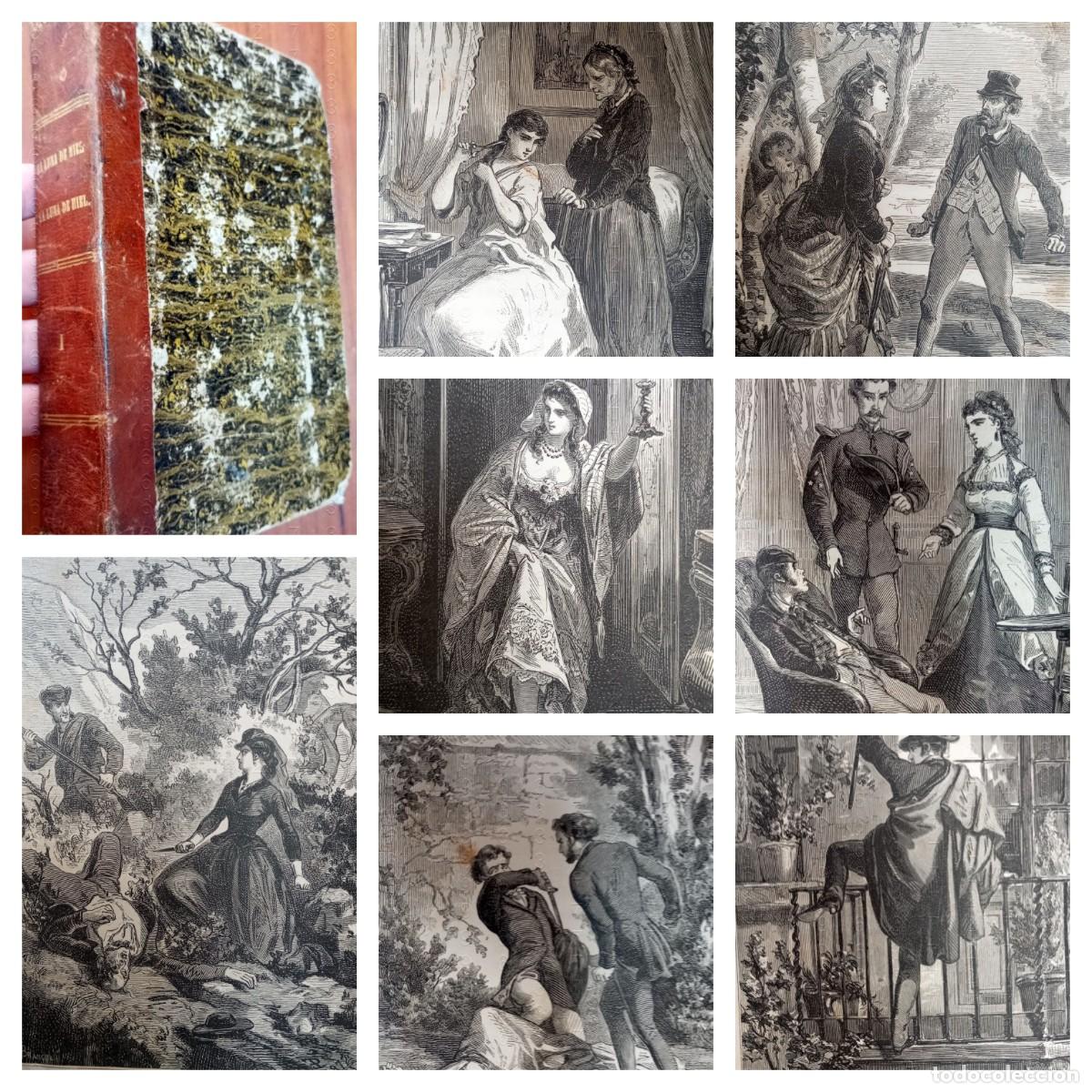 Libros antiguos: GRABADOS EN NOVELA DEL XIX LA LUNA DE MIEL Y LA LUNA DE HIEL TOMO I M FERNANDEZ U76