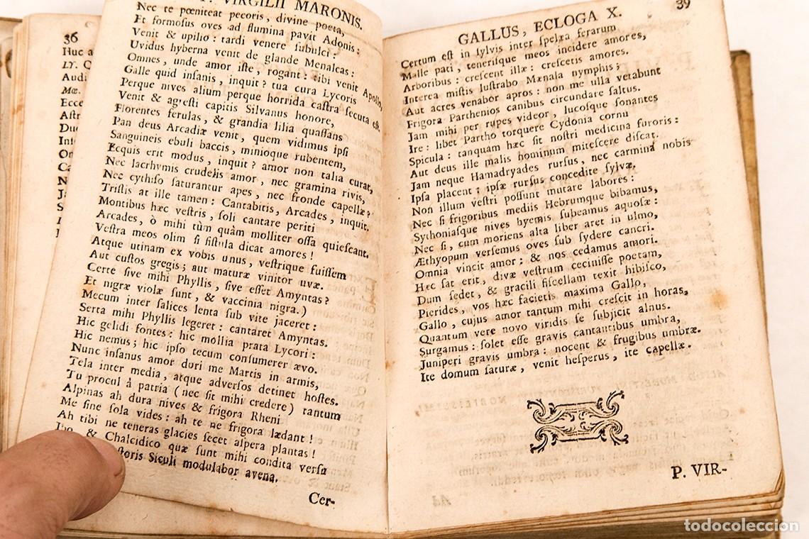Libros antiguos: Publio Virgilio - Publii Virgilii Maronis Opera - 1796 - Foto 5