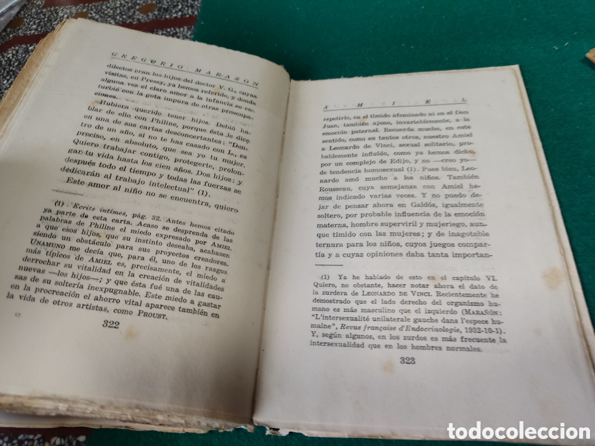Libros antiguos: Libro AMIEL Gregorio Mara&ntilde;&oacute;n primera edici&oacute;n 1932 - Foto 14