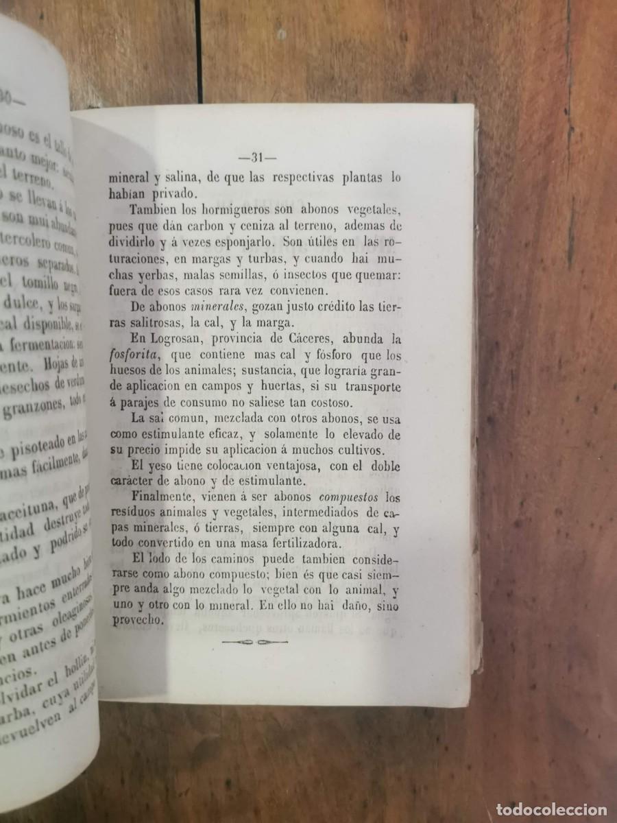 Libros antiguos: OLIV&Aacute;N, Alejandro. Manual de agricultura - Foto 5