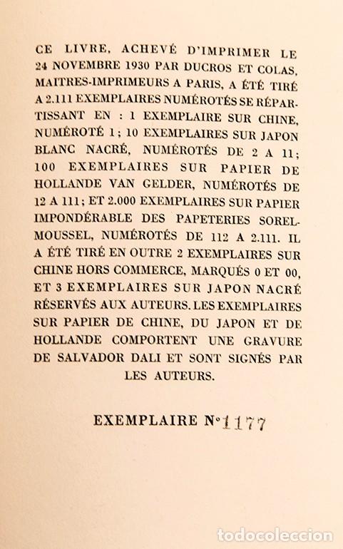 Libros antiguos: Andr&eacute; Breton et Paul Eluard - LInmmacul&eacute;e Conception - 1930 - Foto 8