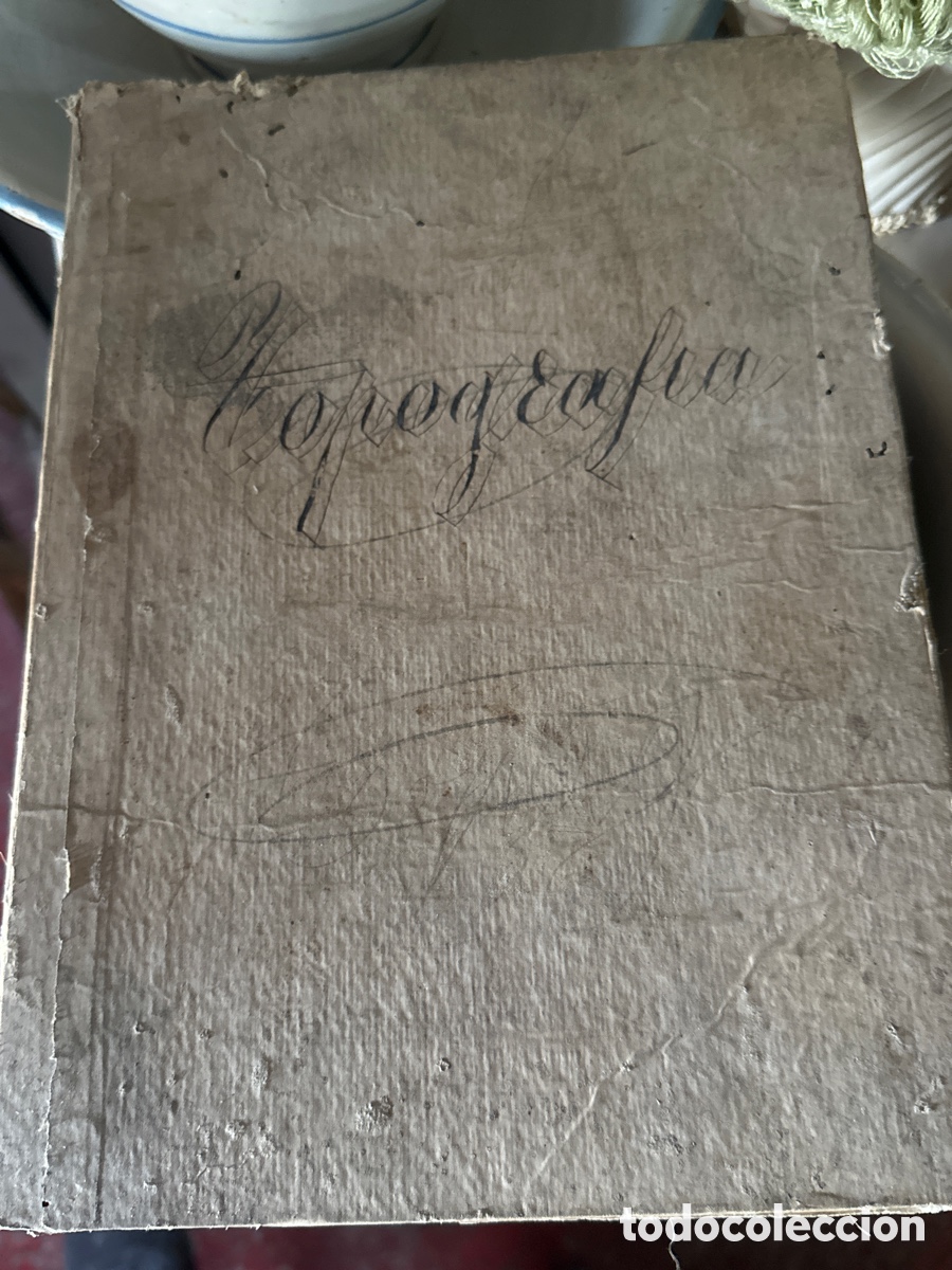 Libros antiguos: Libro de topograf&iacute;a antiguo con l&aacute;minas - Foto 1
