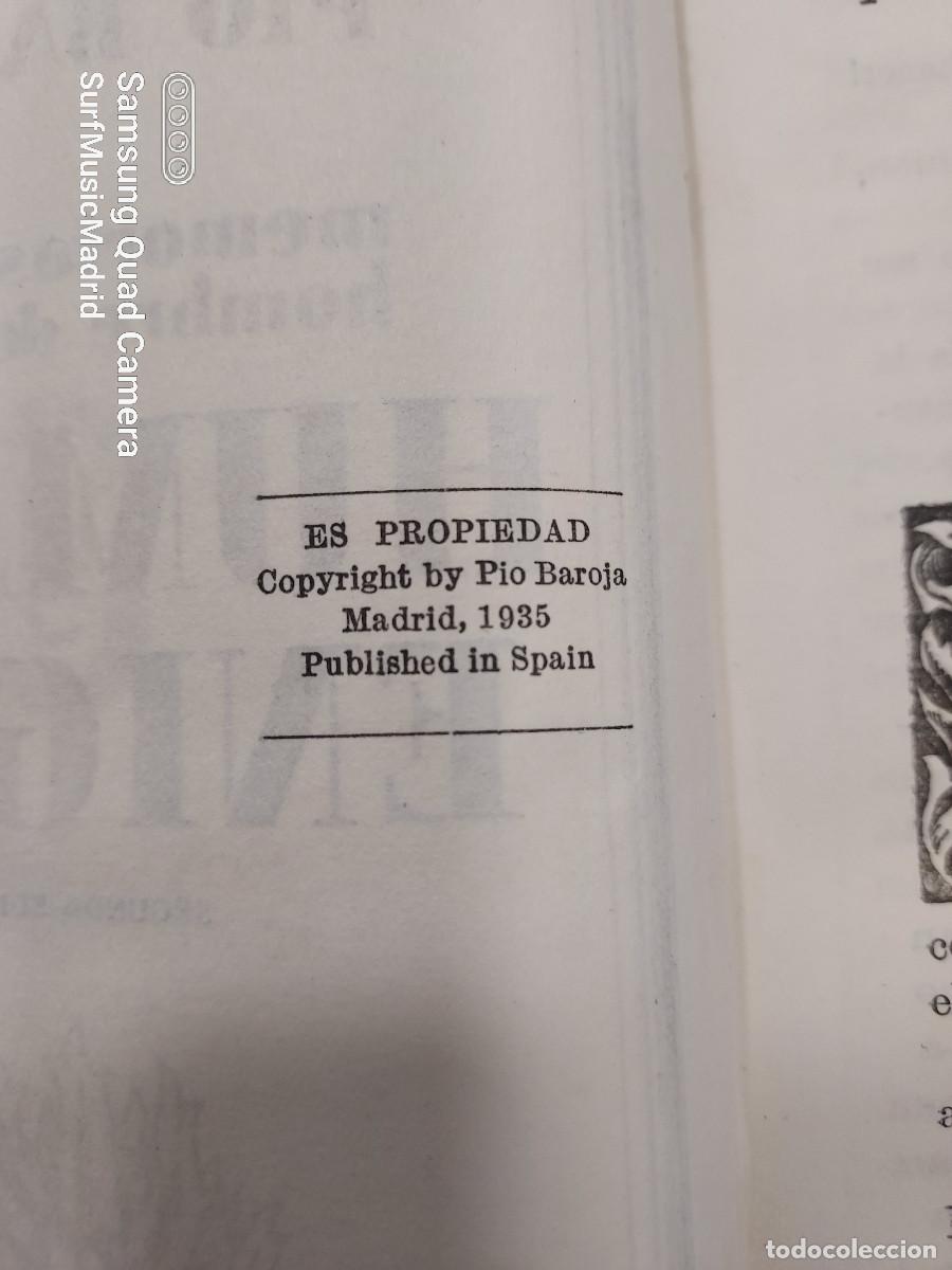 Libros antiguos: HUMANO ENIGMA. P&iacute;o Baroja. 1935 - Foto 8