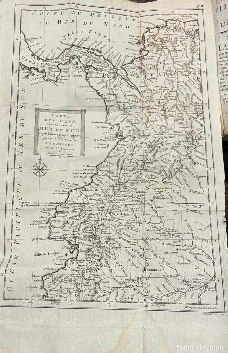 Libros antiguos: M. Robertson . Histoire De L&acute;Am&eacute;rique. - Foto 3