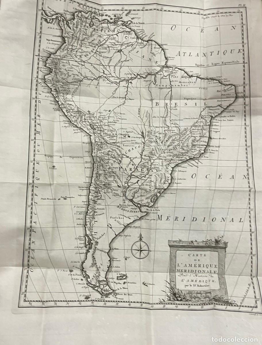 Libros antiguos: M. Robertson . Histoire De L&acute;Am&eacute;rique. - Foto 5