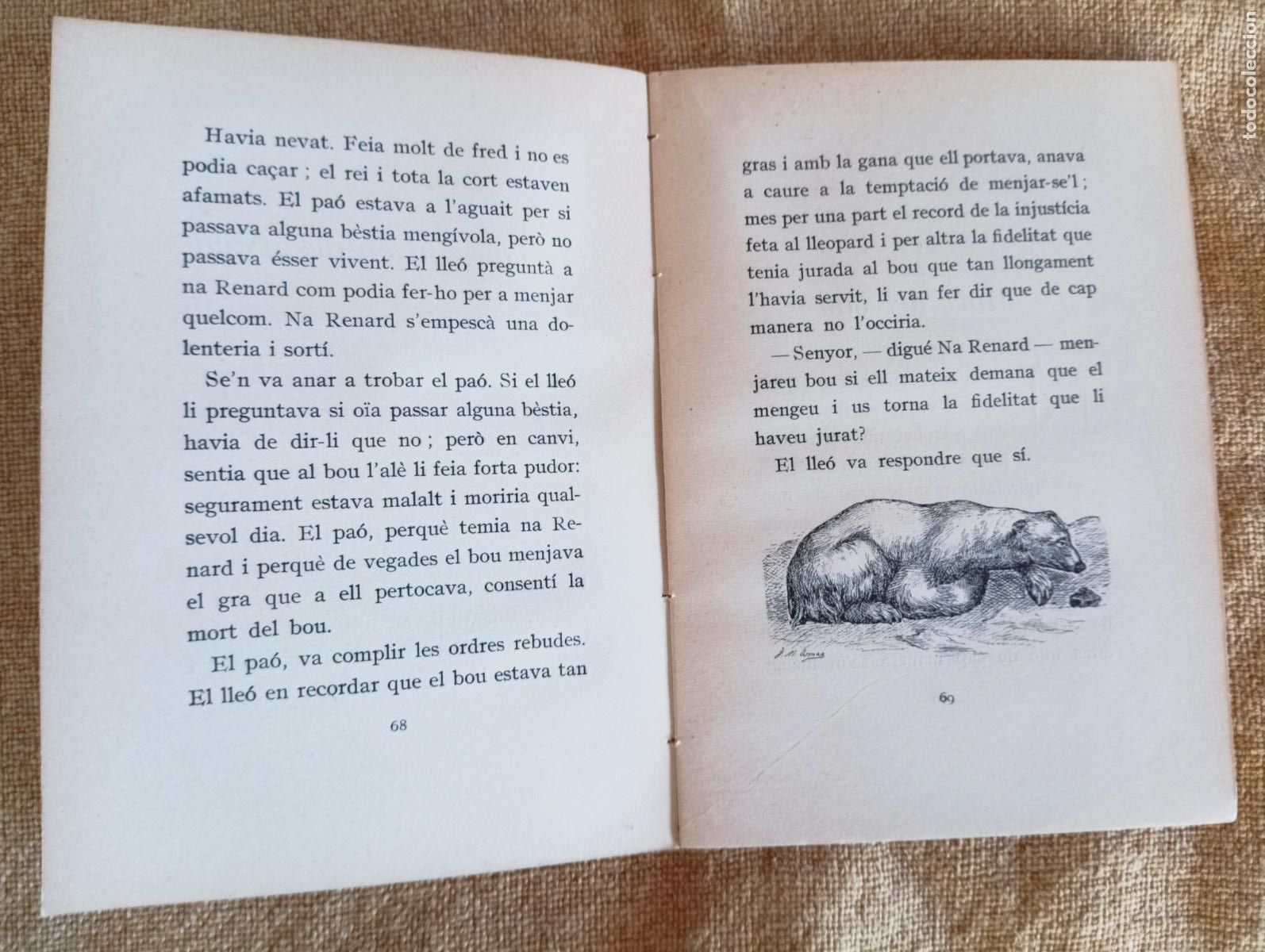 Libros antiguos: El llibre de les b&egrave;sties. Ramon Llull - Foto 3