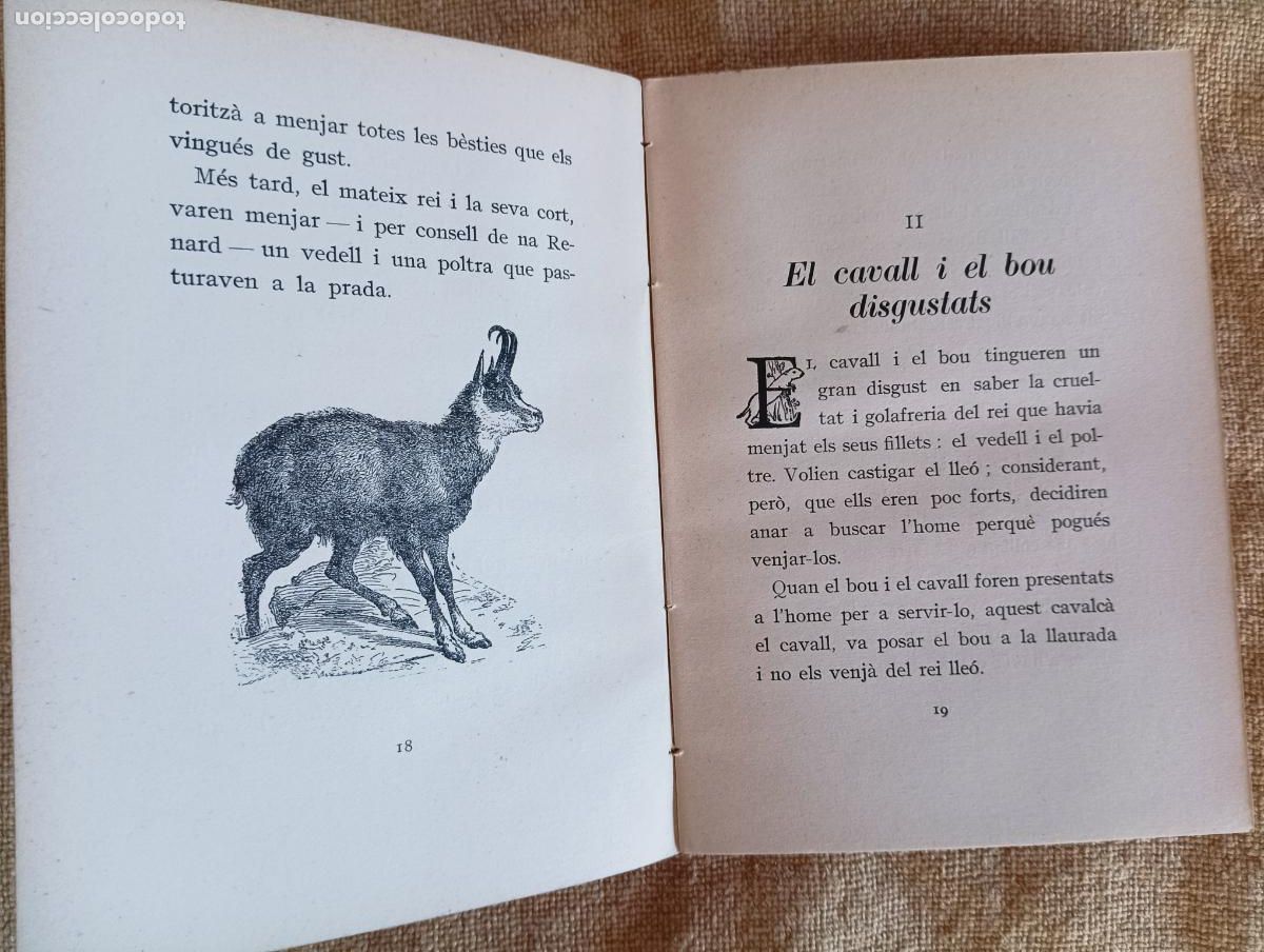 Libros antiguos: El llibre de les b&egrave;sties. Ramon Llull - Foto 4