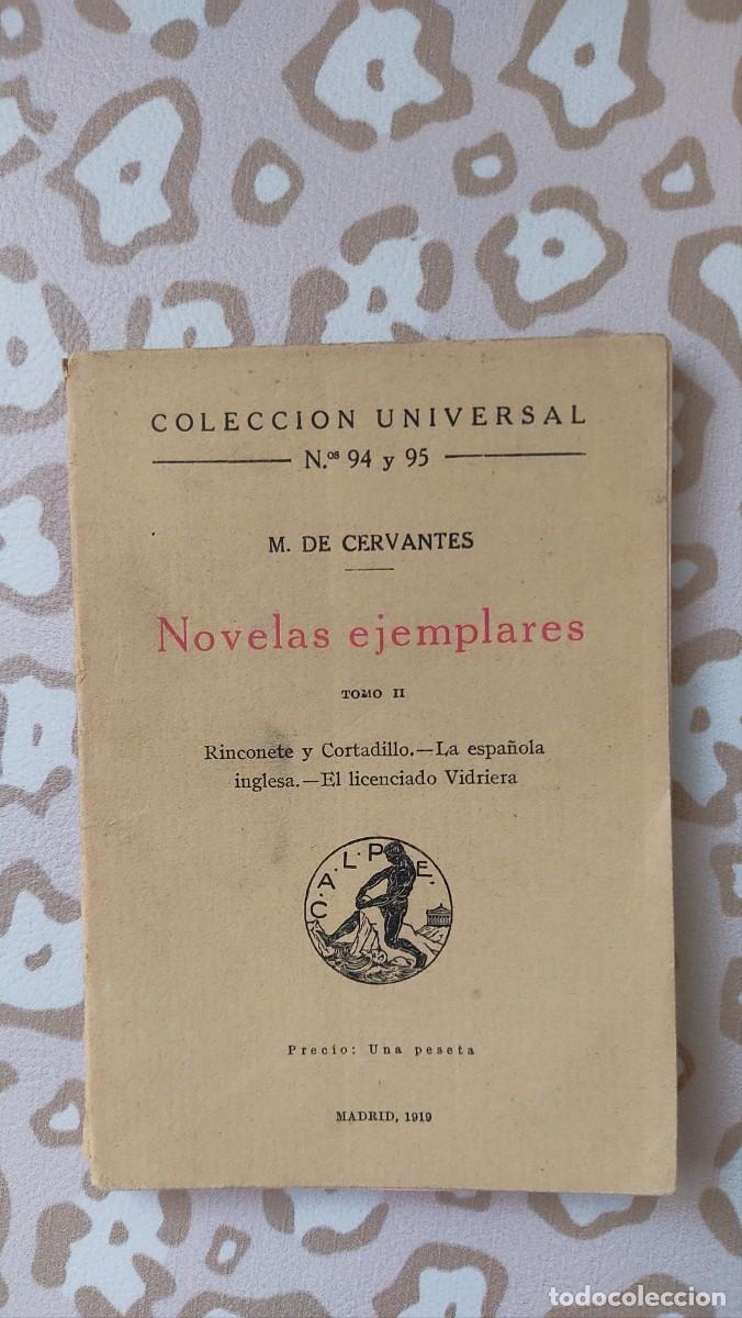 Libros antiguos: Libro Novelas ejemplares Madrid 1919 M.Cervantes - Foto 1