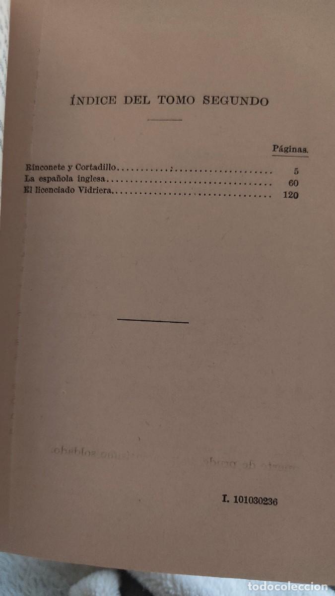 Libros antiguos: Libro Novelas ejemplares Madrid 1919 M.Cervantes - Foto 15