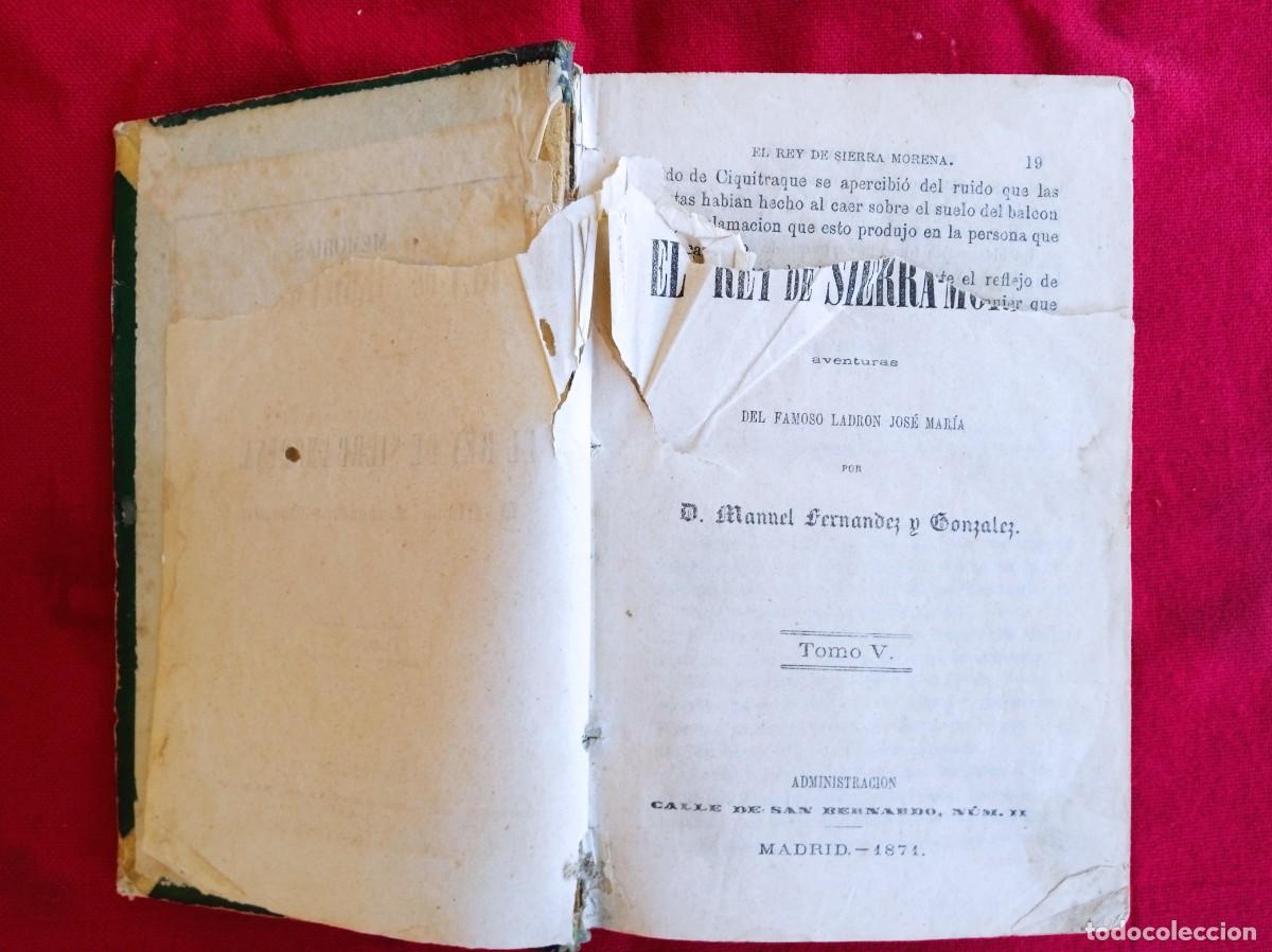 Libros antiguos: Libro antiguo El Rey de Sierra Morera 1871 - Foto 2