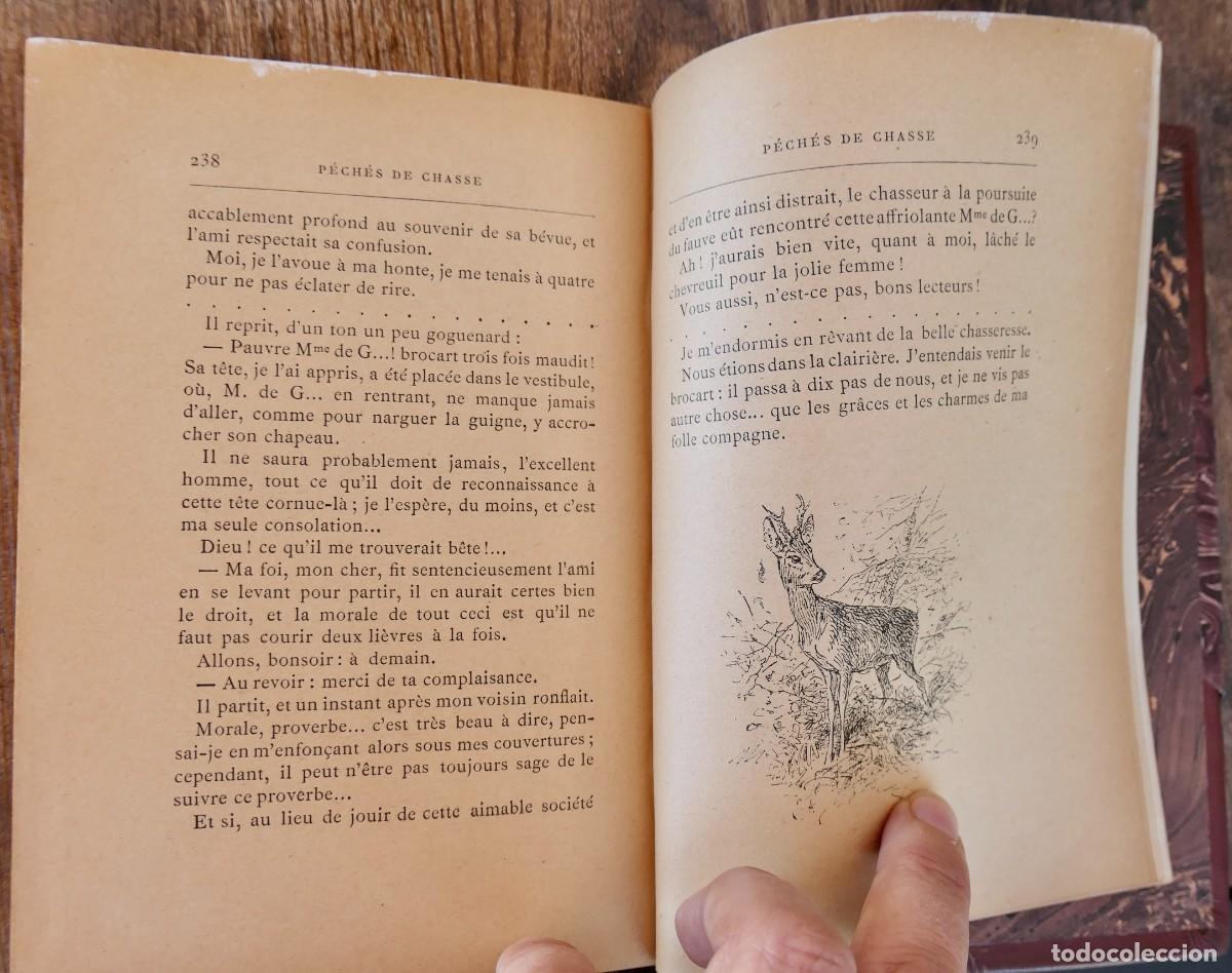 Libros antiguos: PECHE DE CHASSE - MARC DE BRUS 1888 - Foto 3