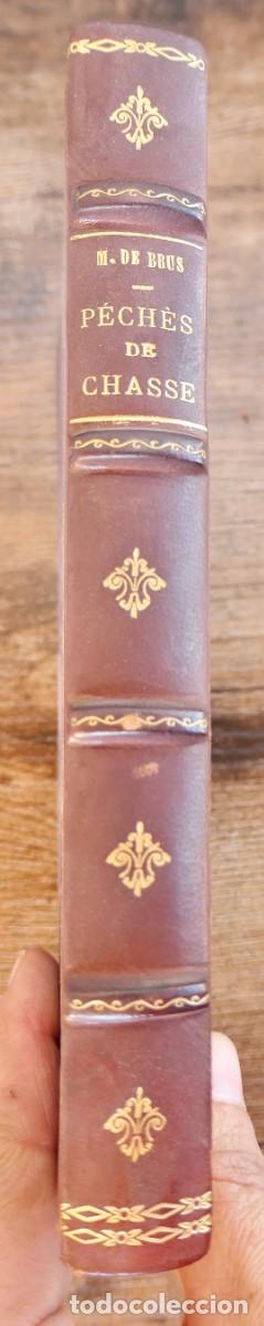 Libros antiguos: PECHE DE CHASSE - MARC DE BRUS 1888 - Foto 6