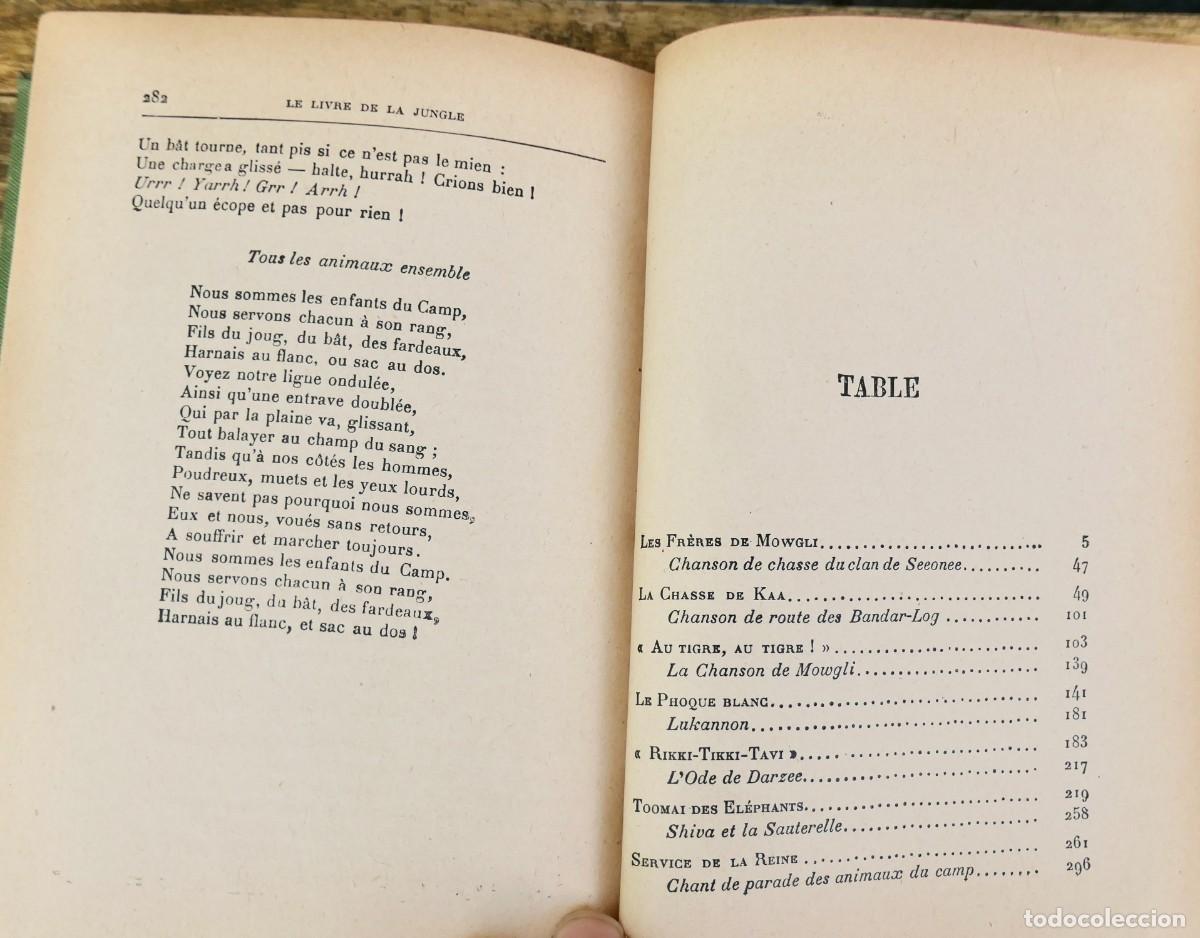 Libros antiguos: LE LIVRE DE LA JUNGLE- RUDYARD KIPLING 1912 - Foto 3
