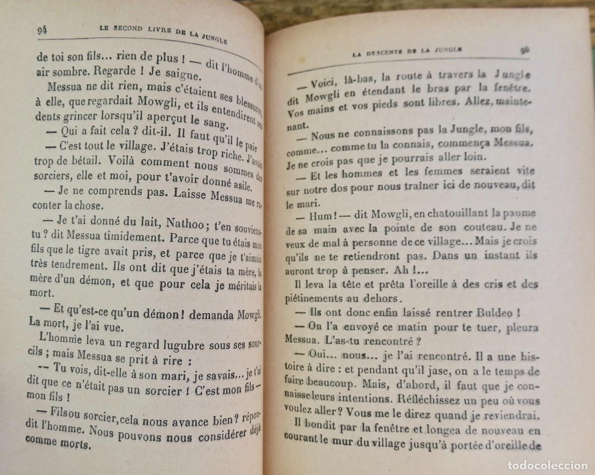 Libros antiguos: LE LIVRE DE LA JUNGLE- RUDYARD KIPLING 1912 - Foto 6