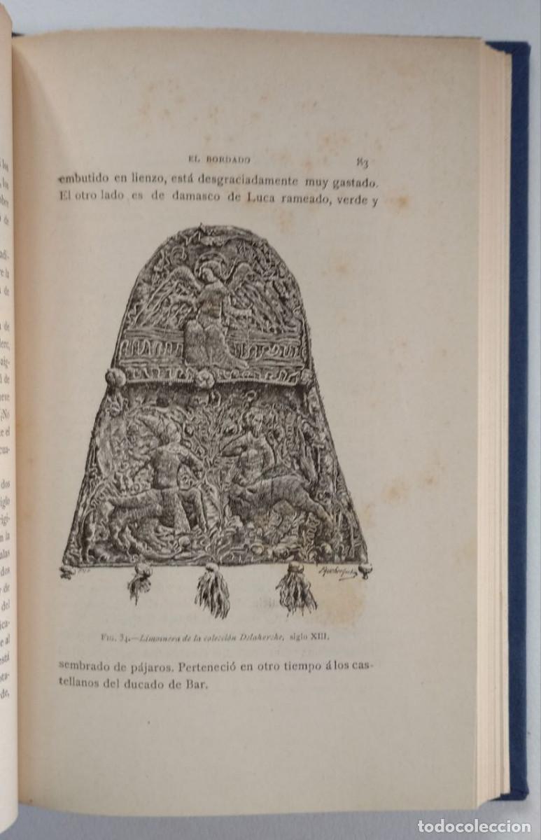 Libros antiguos: El bordado y los encajes - LEF&Eacute;BURE, Ernesto - Foto 5