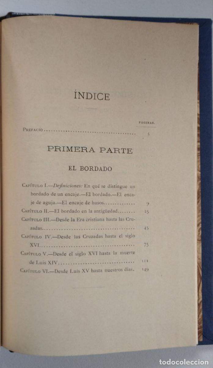 Libros antiguos: El bordado y los encajes - LEF&Eacute;BURE, Ernesto - Foto 7