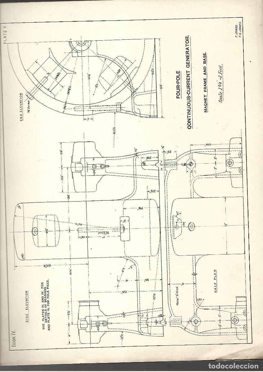 Libros antiguos: MACHINE DRAWING .. engineering students.. BOOK IV electrical machines, , 1904,London - Foto 3