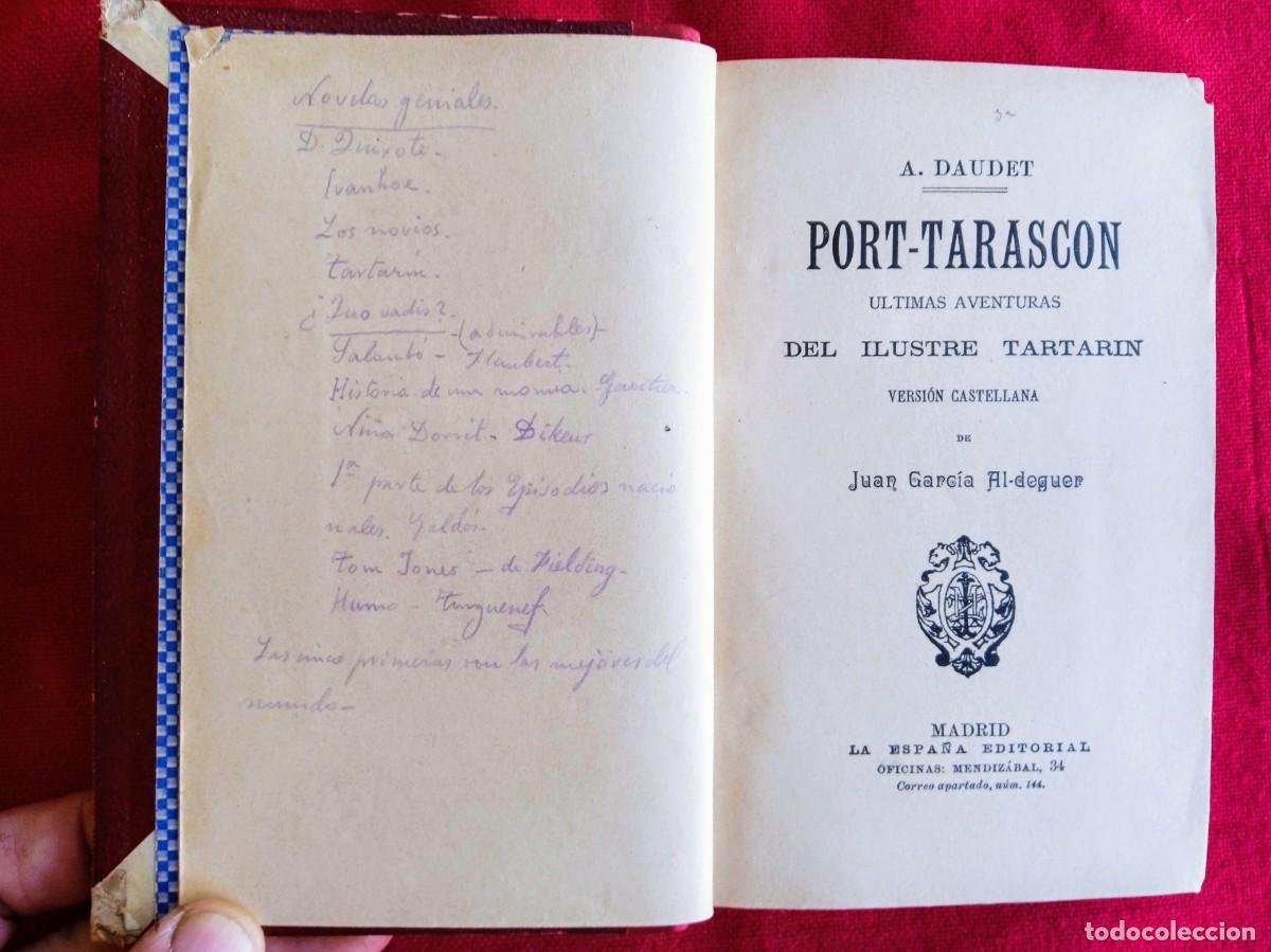 Libros antiguos: Libro antiguo Port-Tarasc&oacute;n de Daudet - Foto 2