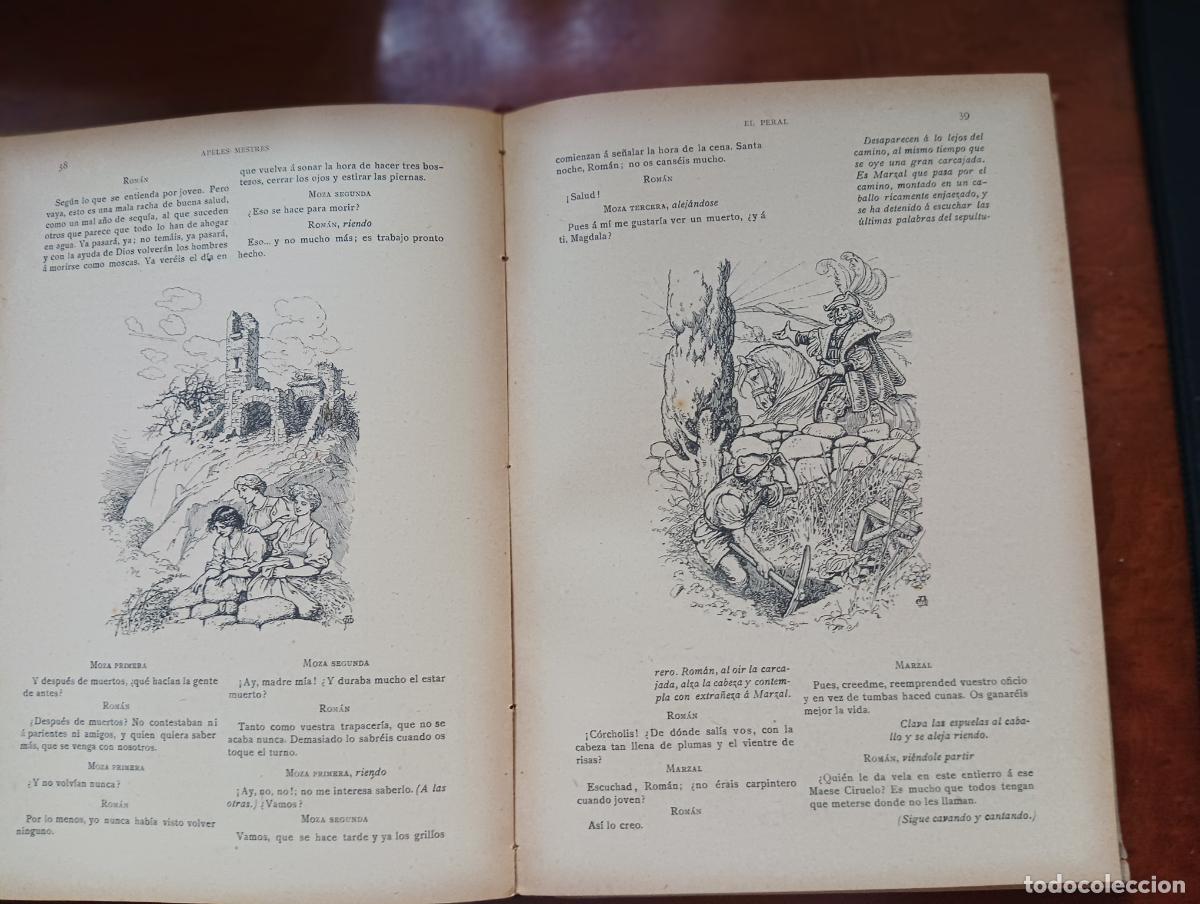 Libros antiguos: El Peral. Leyenda poem&aacute;tica. Apeles Mestres - Foto 4