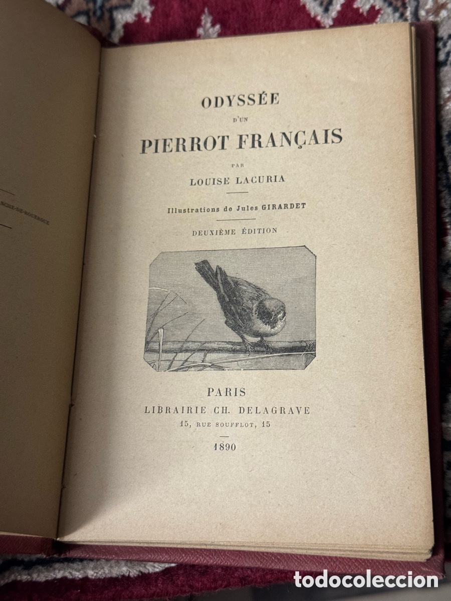 Libros antiguos: Odysee dun pierrot francais Lacuria - Foto 3
