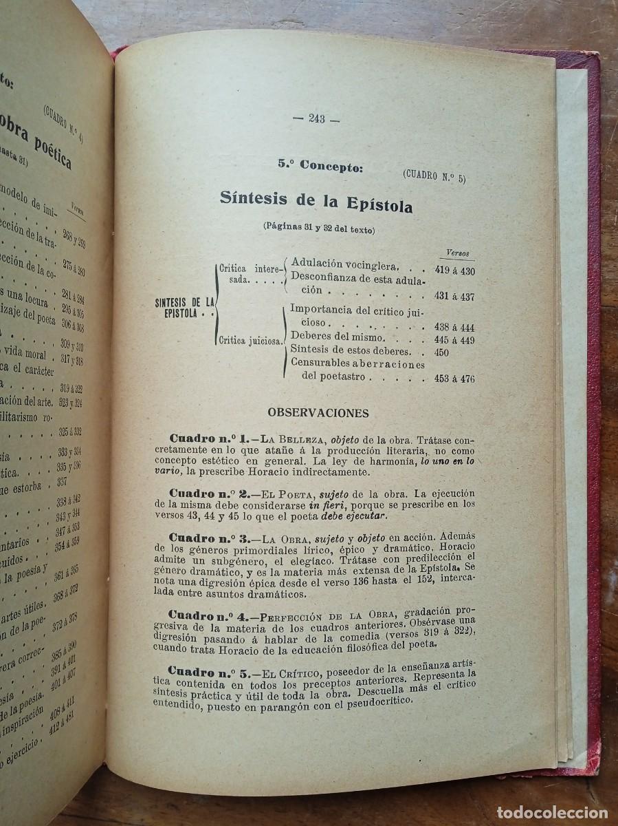Libros antiguos: Ep&iacute;stola de Horacio a los Pisones 1903 - Foto 11