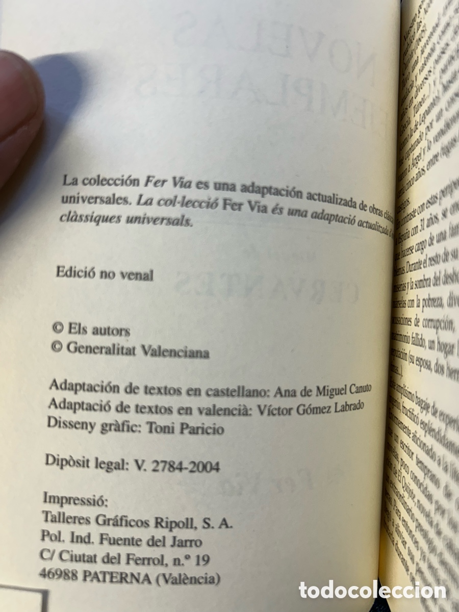 Libros antiguos: Novelas Ejemplares de Miguel de Cervantes - Foto 4