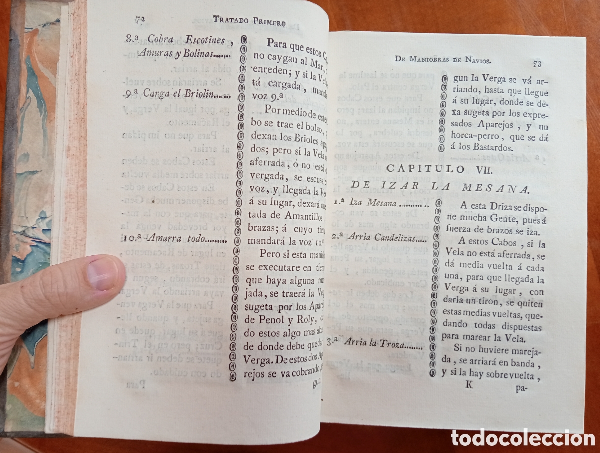 Libros antiguos: Tratado instructivo y pr&aacute;ctico de maniobras navales - Foto 5