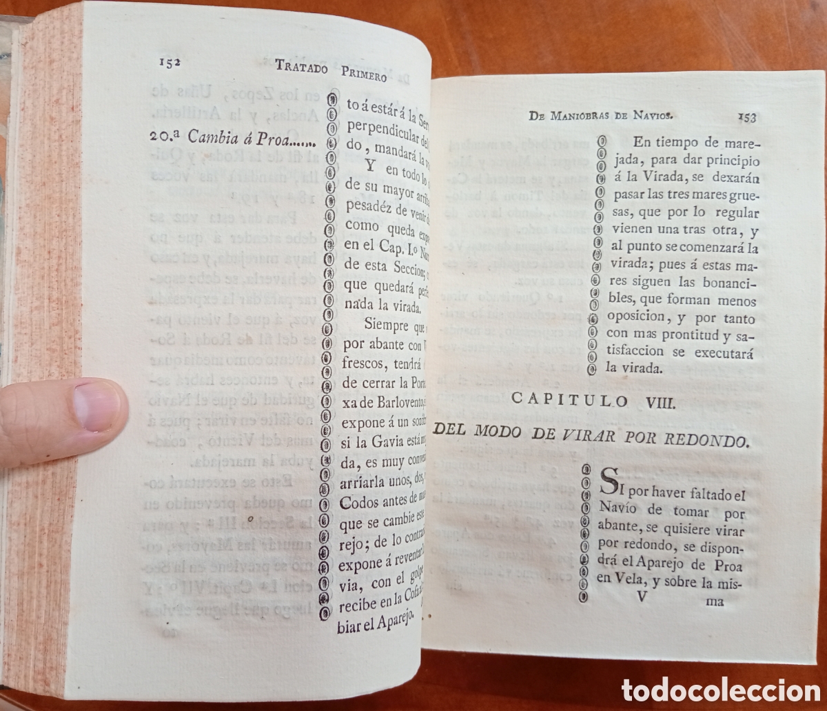 Libros antiguos: Tratado instructivo y pr&aacute;ctico de maniobras navales - Foto 6