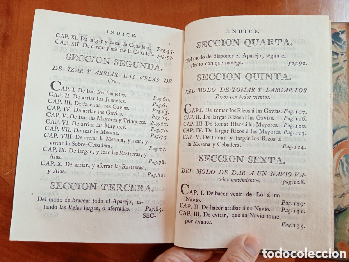 Libros antiguos: Tratado instructivo y pr&aacute;ctico de maniobras navales - Foto 8
