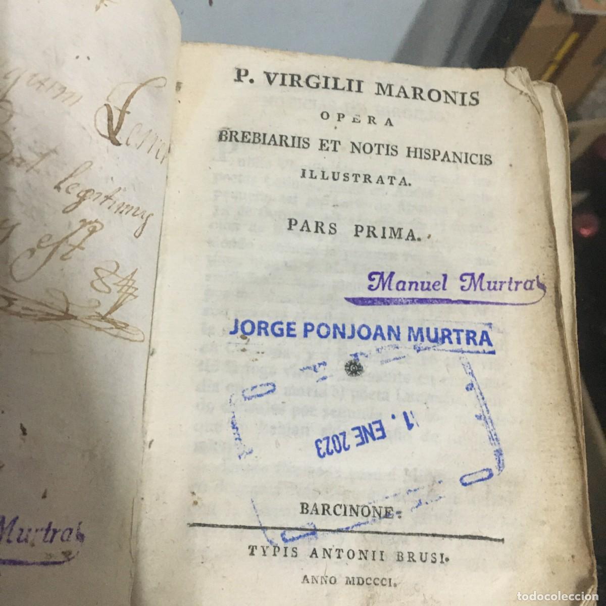 Libros antiguos: P. Virgilii Maronis opera - Foto 2