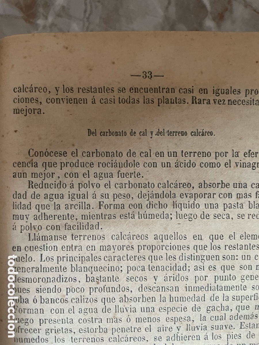 Libros antiguos: ELEMENTOS DE AGRICULTURA - 1857 - Foto 8